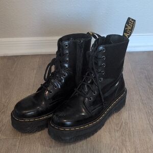 Jadon Dr Martens Black Leather Boots